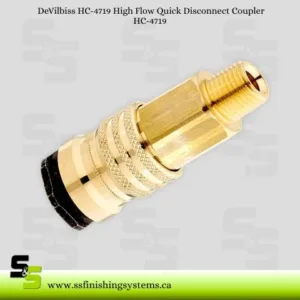 DeVilbiss QD Coupler 1/4" NPT(M) with Seat – HC-4719