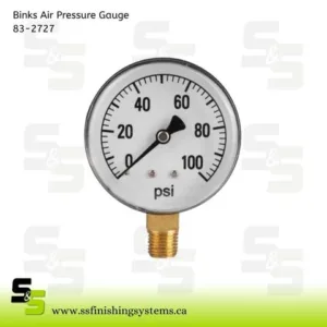 Binks PRESSURE GAUGE (100 LB), BOTTOM