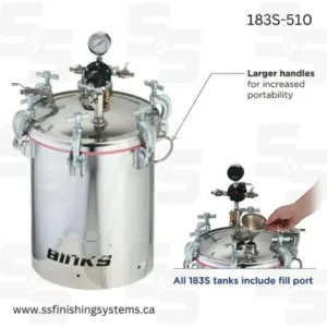 Binks 5-Gal SS Pressure Tank