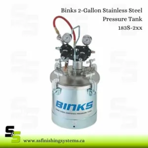 Binks 2-Gal Stainless Steel Pressure Tank