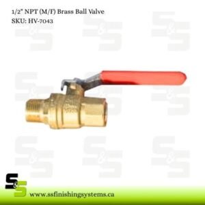 1/2" NPT (M/F) Brass Ball Valve