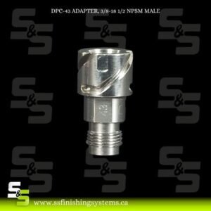 DPC-43 ADAPTER, 3/8-18 1/2 NPSM MALE